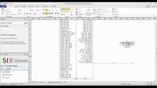 DTools SIX  Creating a Schematic Drawing in Visio [upl. by Sorvats]