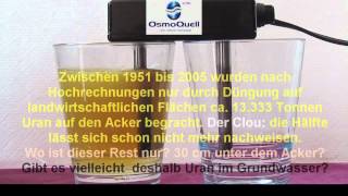 Wassertest  Elektrolyse  Leitungswasser  OsmoQuell  Osmose Filter [upl. by Niemad]