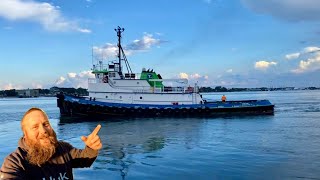 Tug boat in very rough sea storm shorts storm travel weather roughseas shortfeed [upl. by Sheepshanks418]