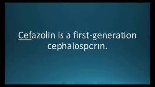 How to pronounce cefazolin Ancef Memorizing Pharmacology Flashcard [upl. by Norihs107]