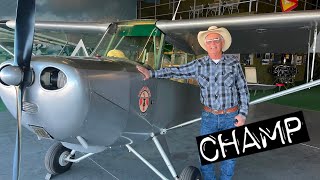 Beautiful Aeronca L16A Champ Airplane in an Unbelievably Cool Hangar [upl. by Moon]