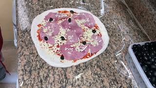 Recette La Pizza Bambino jambon fromage TUTO [upl. by Dlareme176]