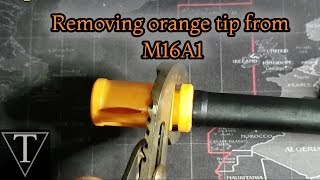 Classic Army M16A1 removing orange tip  TriFecta Airsoft 39 [upl. by Ordnasela]