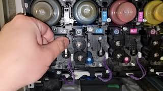 Drum replacement Ricoh mpc307 mpc306 mpc305 how to tutorial repair ricoh copier D2140121 [upl. by Ennaeilsel504]