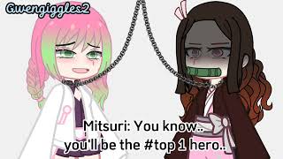 Two enter one Leaves  Nezuko and Mitsuri Gacha Trend  meme [upl. by Chandless]