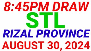 STL  RIZAL PROVINCE August 30 2024 3RD DRAW RESULT [upl. by Attenad]