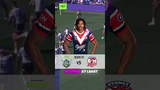 RAIDERS VS ROOSTERS ROUND 26 nrl nrltips canberraraiders roosters sportsbetting rugbyleague [upl. by Piers878]