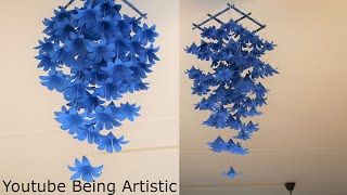 How to make a Paper Star  Wall Decor Ideas [upl. by Weiss]