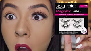 Trying Magnetic Eyelashes For The First Time  Ardell Magnetic Lashes [upl. by Harman232]