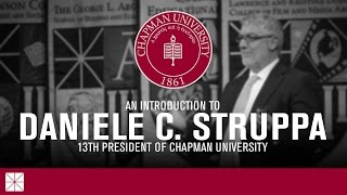 An Introduction to Daniele C Struppa PhD the 13th President of Chapman University [upl. by Eeslehc]