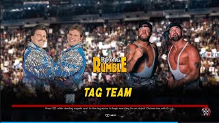 Fabulous Rougeaus vs The Bushwhackers Royal Rumble WWE 2K23 [upl. by Naivaf]