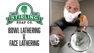 Wet Shaving Techniques  Bowl versus Face Lathering [upl. by Nanoc]