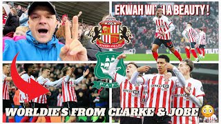 Sunderland vs Plymouth CLARKE WITH A SCREAMER   31  Game Of Two Halfs [upl. by Britta590]