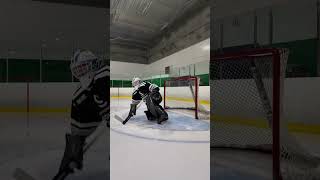 Two pad slides are back 😎 goalie goalietok tendy goalieclips hockeytok hockeytiktoks [upl. by Musetta882]