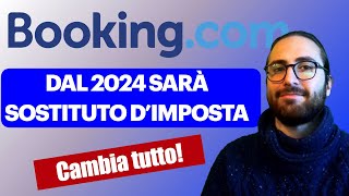 Nel 2024 Booking Verserà la Cedolare Secca a Posto Tuo [upl. by Esirrehc]