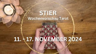 STIER ♉️ WOCHENVORSCHAU TAROT 11  17 November 2024 Tarot [upl. by Yrret]