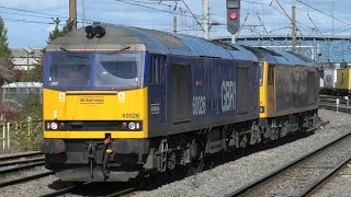 Fantastic Freight Train Movementslight Engines At Doncaster Station 10th October 24 [upl. by Hgeilyak]