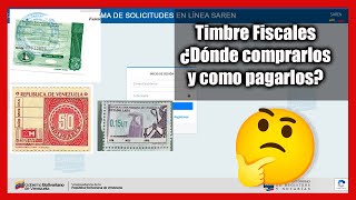 Como comprar y pagar timbres fiscales de Venezuela [upl. by Dace418]