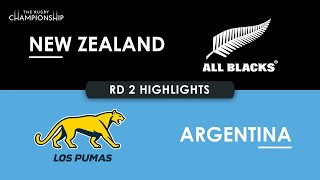 HIGHLIGHTS  NEW ZEALAND v ARGENTINA  The Rugby Championship 2024 [upl. by Eerihs]