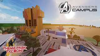 Avengers Campus in Theme Park Tycoon 2 [upl. by Aminta312]