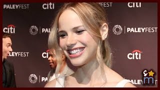 Halston Sage Talks THE ORVILLE Season 1 Alaras Makeup amp More  Interview [upl. by Anilemrac817]