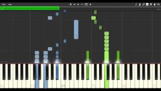 IS Infinite Stratos  Straight jet Synthesia Piano cover [upl. by Ahterahs100]