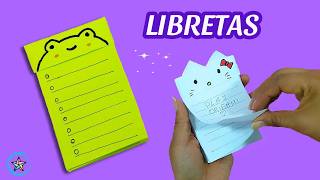 😍 Mini Libretas de Papel sin Pegamento Fáciles y Bonitas [upl. by Oinotna]