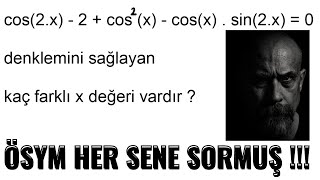 ÖSYM HEP SORMUŞ BU SORUDAN  Trigonometrik Denklem Konu Ozetli Anlatım  Ayt Trigonometri [upl. by Nazler]