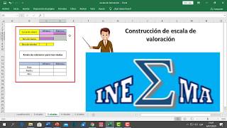 005 Elaboración de una escala de valoración o baremo para tu cuestionario INESMA [upl. by Lednew]