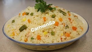 Arroz blanco con verduras [upl. by Barn]