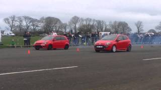 Fiat Punto Sporting 14 vs Ford Fiesta ST 20 [upl. by Wheaton]