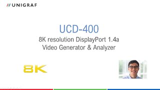 UCD400 – 8K resolution DisplayPort 14a Generator amp Analyzer [upl. by Areht794]