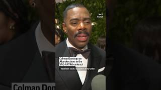 Colman Domingo on AI protections in the SAGAFTRA contract [upl. by Aikrahs378]