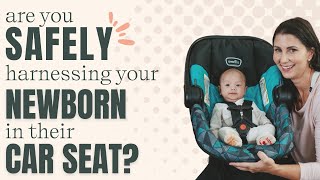 Proper Position of Infant Car Seat Harness for a Newborn [upl. by Mann]