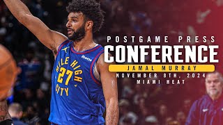 Jamal Murray Full Postgame Press Conference vs Heat 🎙  11824 [upl. by Syramad]