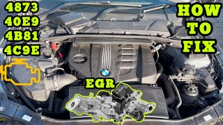 BMW 4873 40E9 4B81 4C9E EGR Exhaust Gas Recirculation Cooling Valve Position Plausibility HOW TO FIX [upl. by Denice]