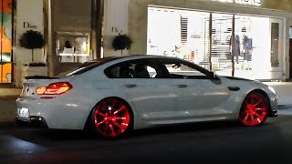 750hp Manhart BMW M6 wAkrapovic exhaust  great sounds in London [upl. by Niliak474]