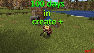 I Survived 100 Days with the Create  Mod in Hardcore Minecraft part 1 [upl. by Maia]