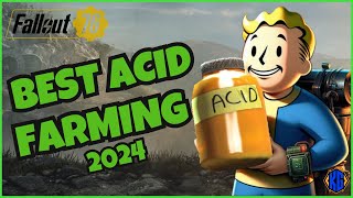 Fallout 76  Easiest Acid Farming in 2024 [upl. by Ipoillak]