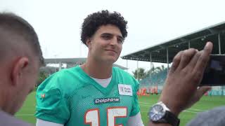 Linebacker Jaelan Phillips meets with the media  Miami Dolphins [upl. by Pansie639]