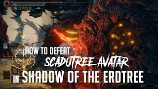 How to Defeat Scadutree Avatar in Shadow of the Erdtree Easy Kill [upl. by Iahk139]