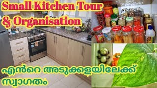 Small kitchen tour MalayalamIndian kitchen Organization ideasmalayalam kitchen organization [upl. by Jenne605]