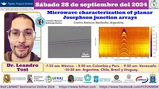 Microwave characterization of planar Josephson junction arrays  Dr Leandro Tosi [upl. by Ihsorih]