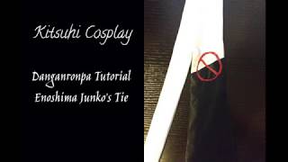 Danganronpa Junko Enoshima Cosplay Tie making tutorial [upl. by Metabel]