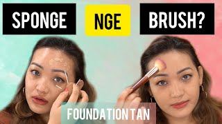 Beauty blender nge foundation brush Foundation hnawih nan [upl. by Krys198]