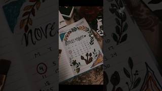 NOVEMBER🤍 CALLIGRAPHY 🗓 calendar lettering shorts viral trending art asthatic [upl. by Nehgam]