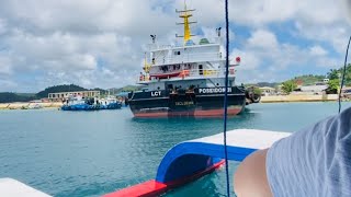 ARRIVAL AND DOCKING THE FERRY IN SIARGAO ISLAND PORT TERMINAL [upl. by Nayk]