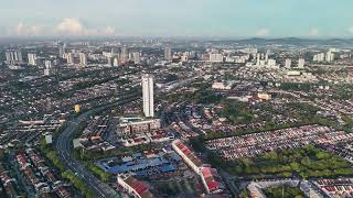 DJI Mini 4 Pro  Unedited SS2 Petaling Jaya Damansara and Puchong From Sky [upl. by Neerroc684]