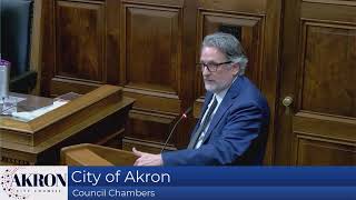 City of Akron Council Special Meeting Public Hearing  1032024 [upl. by Nylassej]