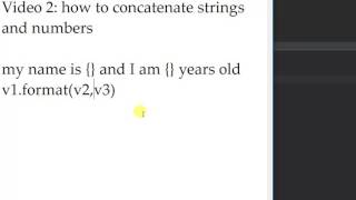 2 how to concatenate strings and numbers [upl. by Glynias]